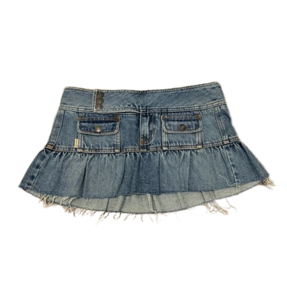 Y2K Hollister Denim Mini Skirt Size 5